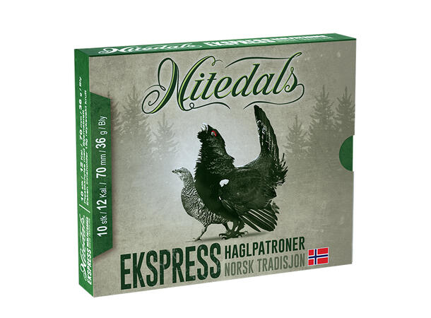 Nitedals Ekspress 12/70 36 g Blypatron spesielt egnet til småviltjakt
